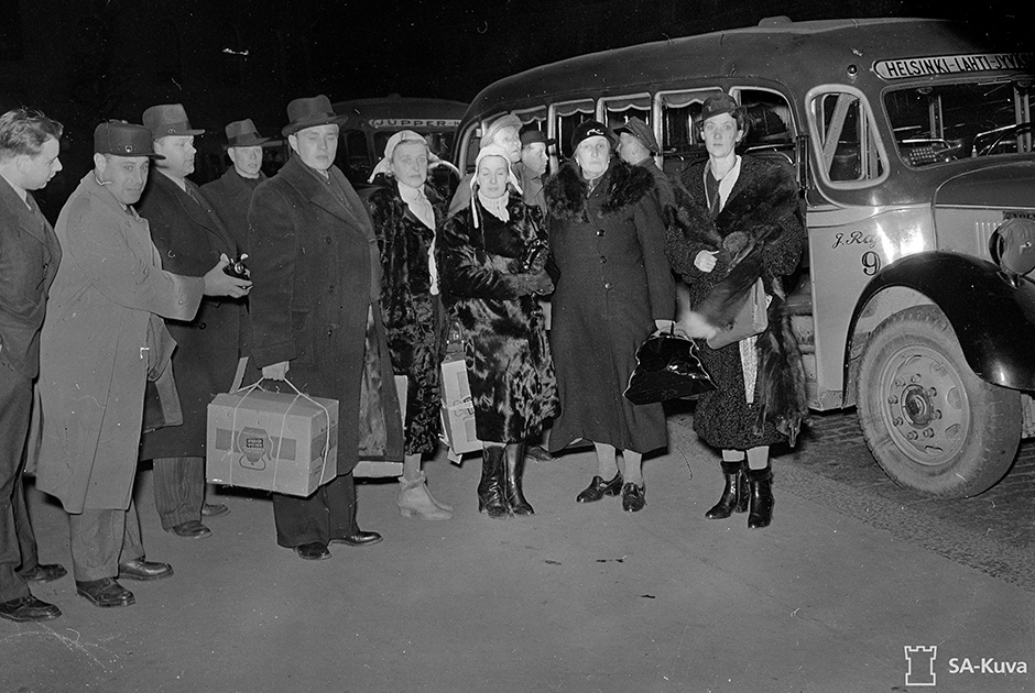 Эвакуация населения из Хельсинки. 1 декабря 1939 года.