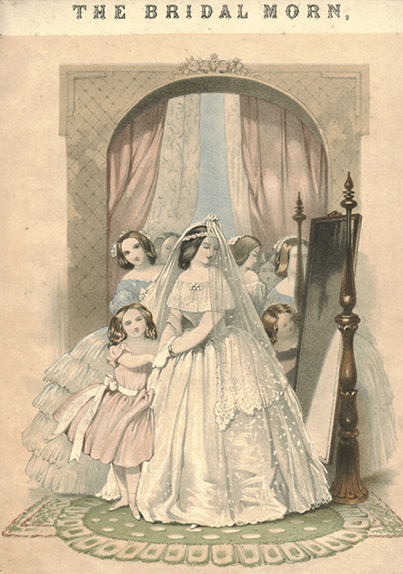 Обложка журнала The Bridal Morn, около 1855 года
