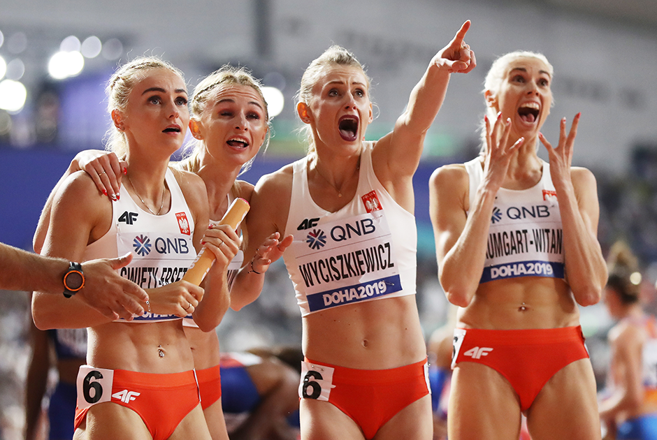 Польские бегуньи узнали результаты эстафеты 4 по 400 метров. Они завоевали серебряную медаль на чемпионате мира по легкой атлетике, прошедшем в Катаре. В Польше второе место было воспринято как победа.
