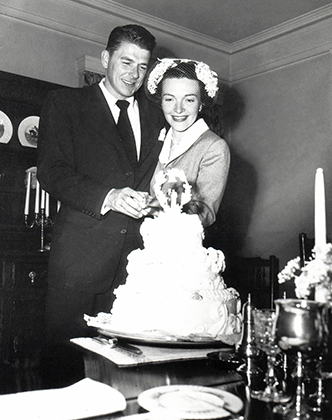 Свадьба Рейгана и Нэнси Дэвис, 1952 год