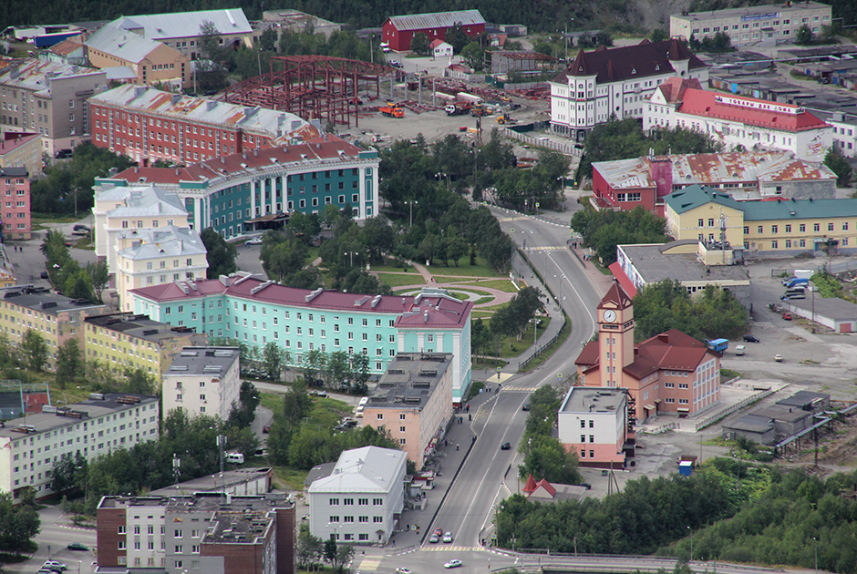 Вид на один из центральных кварталов города