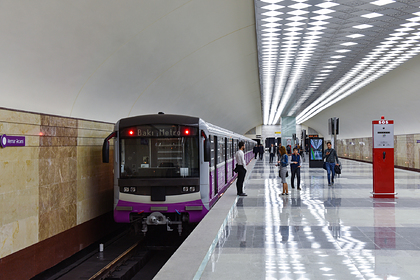 Платформа станции «Автовокзал» бакинского метрополитена