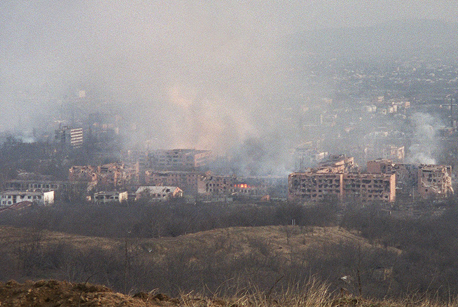 В окрестностях Грозного. Январь 2000 года