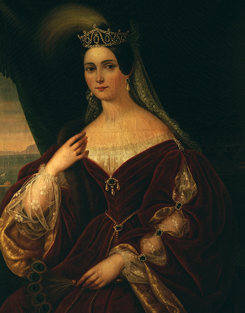 Портрет королевы-консортессы Испании Елизаветы Фарнезе, жены короля Филиппа III. Первая треть XVIII века