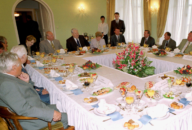 Обед с бывшими соратниками по работе в Екатеринбурге
