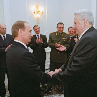 Официальная церемония передачи власти от Бориса Ельцина Владимиру Путину, 1999 год