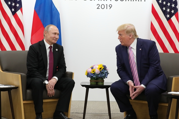 Владимир Путин и Дональд Трамп 
