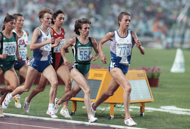 Олимпиада-1992. Елена Романова (справа)