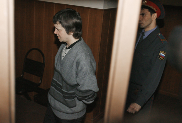 Александр Пичушкин во время оглашения приговора в Мосгорсуде