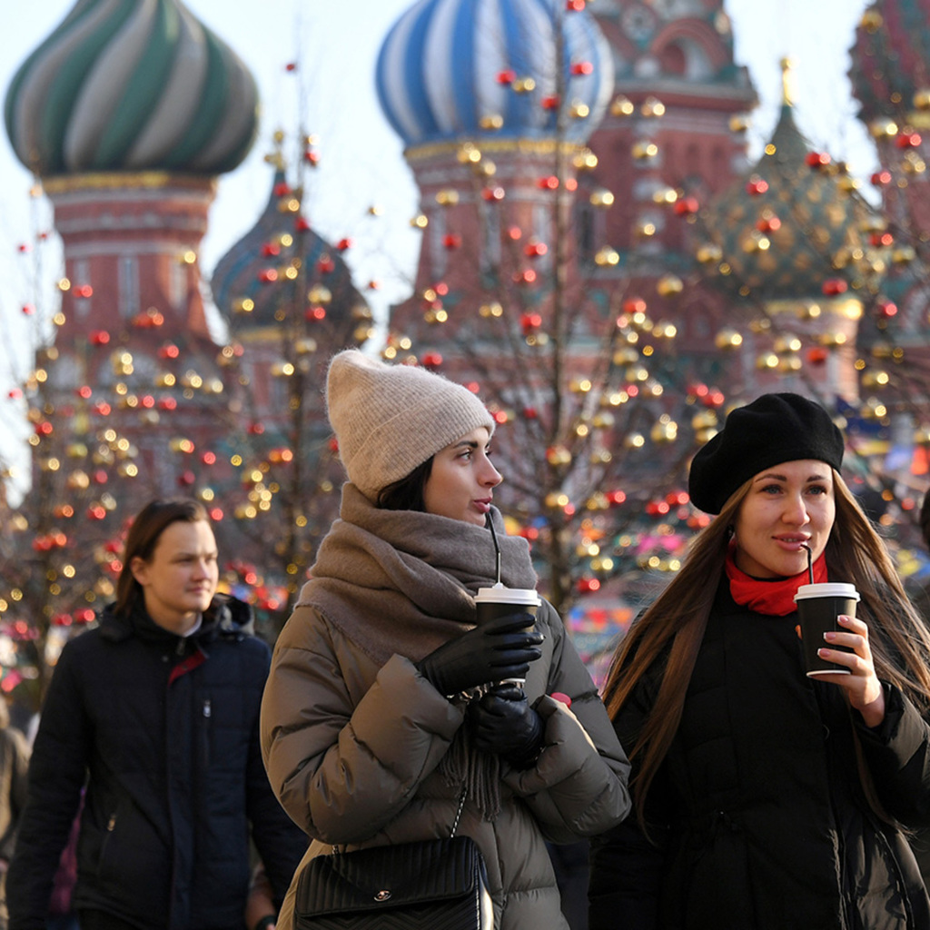 Москва в январе