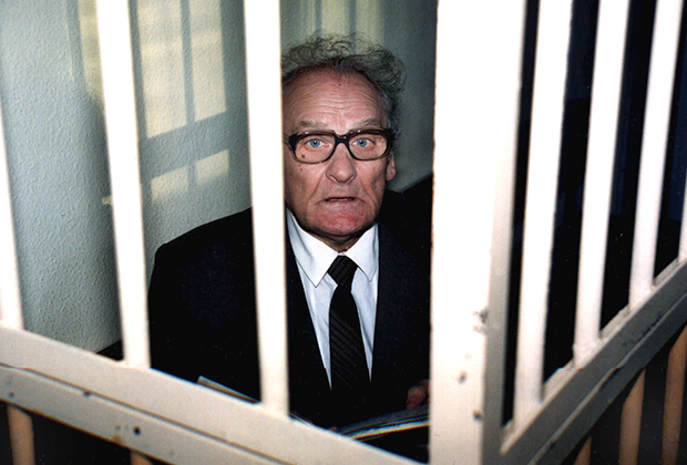 Василий Кононов на оглашении приговора. Рига, 21 января 2000 года