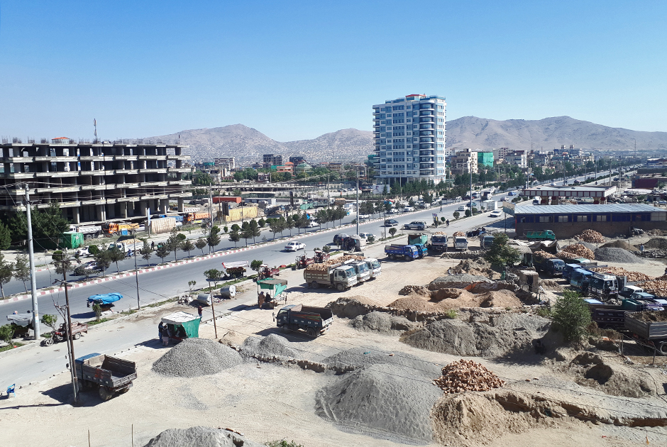 Район Таймани в Кабуле — в районе «40-метровой дороги» (так называется улица). Кабул, 06.07.2019