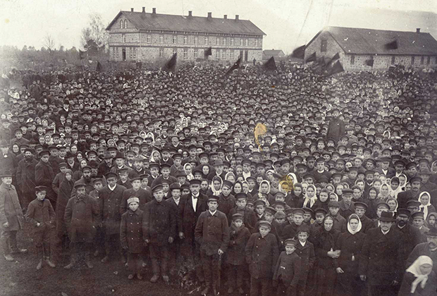 6 марта 1905 года. Манифестация в приходе Дундага.