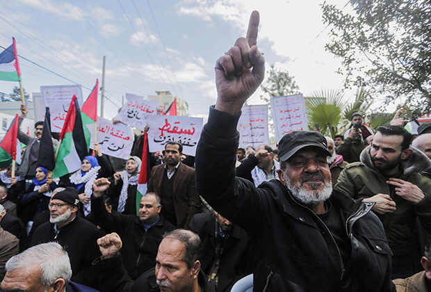 Палестинцы протестуют против «сделки века» накануне оглашения ее условий