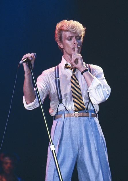 Дэвид Боуи во время тура Serious Moonlight Tour. Брюссель, 1983 год