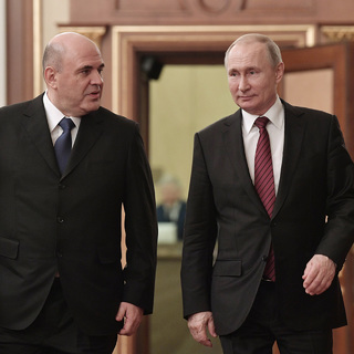 Владимир Путин и Михаил Мишустин