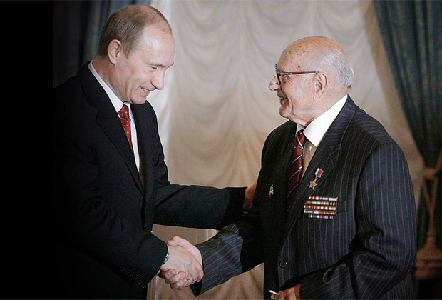 Президент Владимир Путин и Алексей Ботян