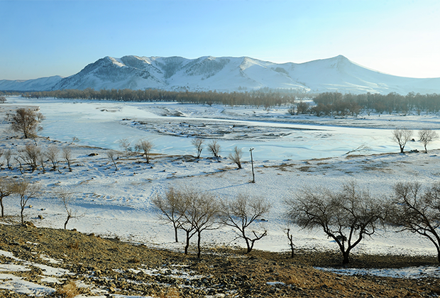 Монголия. Вид на реку Тола 