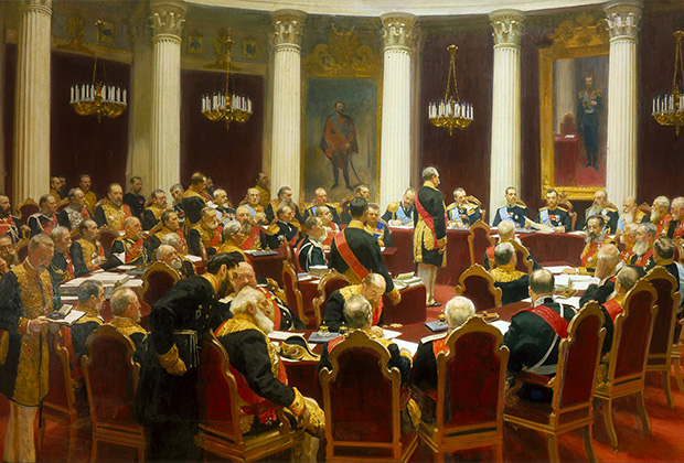 Илья Репин «Торжественное заседание Государственного совета 7 мая 1901 года в день столетнего юбилея со дня его учреждения»