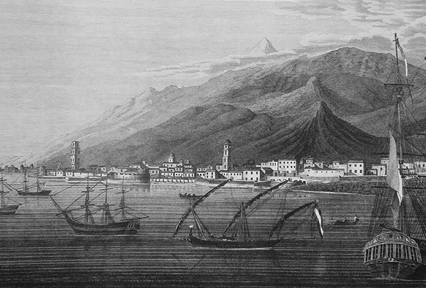 Вид города Санта-Крус на острове Тенерифе