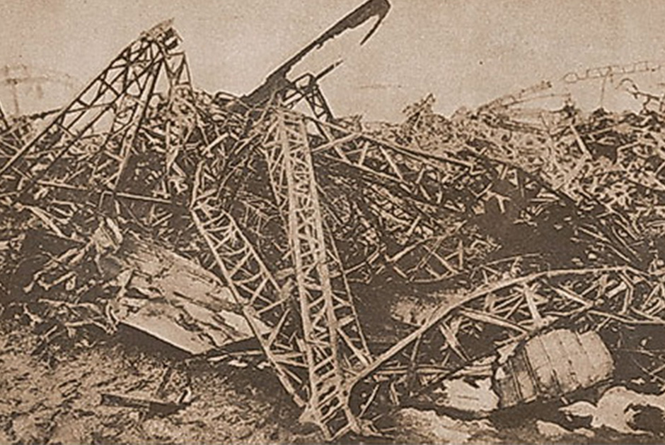 Все, что осталось от L-31 Генриха Мати после ночного боя на подступах к Лондону 2 октября 1916 года