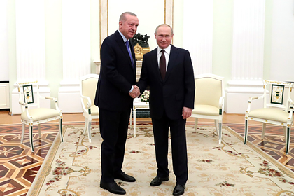 Путин поблагодарил Эрдогана за приезд в Москву