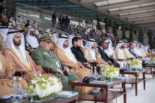 Рамзан Кадыров на оборонной выставке в ОАЭ, февраль 2019 года