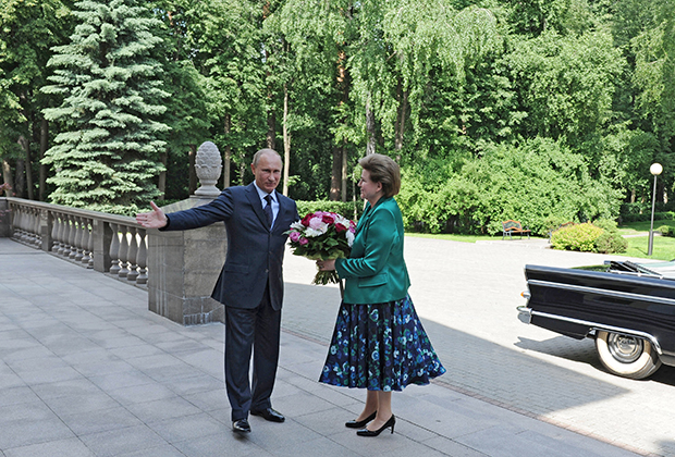 Валентина Терешкова и Владимир Путин, 2013 год