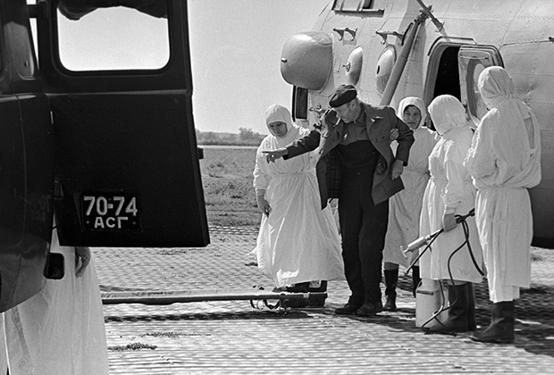 Во время эпидемии холеры в Астрахани. 1970 год