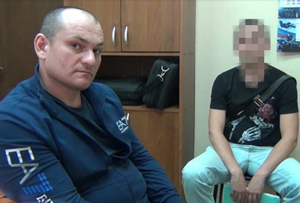 Насрудин Эдильханов на первом допросе после задержания