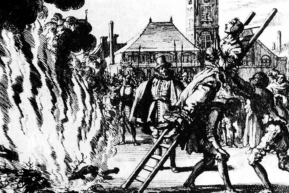 Сожжение ведьмы в Амстердаме в 1571 году