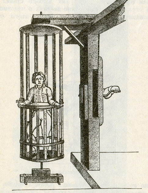 Лечебная вращательная машина для лечения психозов (первая половина XIX века)
