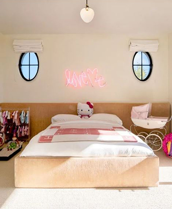 Penelope's bedroom is a girly paradise - and her blanket costs £750