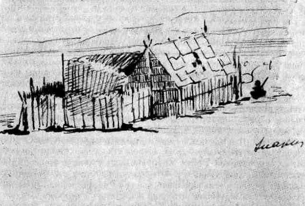 Портовый город Суакин на побережье Красного моря, 1869 год