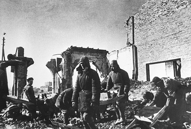 Разрушенный Курск, 1946 год