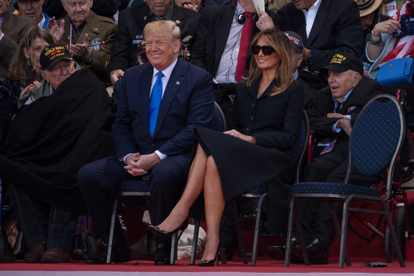 Дональд Трамп с женой Маланией Трамп