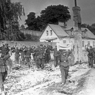 Пленные немецкие солдаты в Вильнюсе