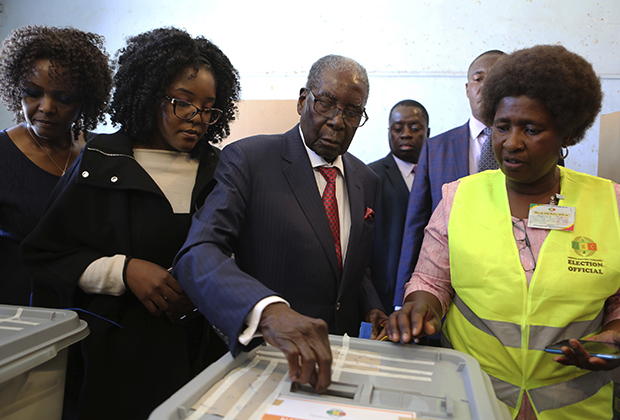 Роберт Мугабе на президентских выборах в Зимбабве 2018 года