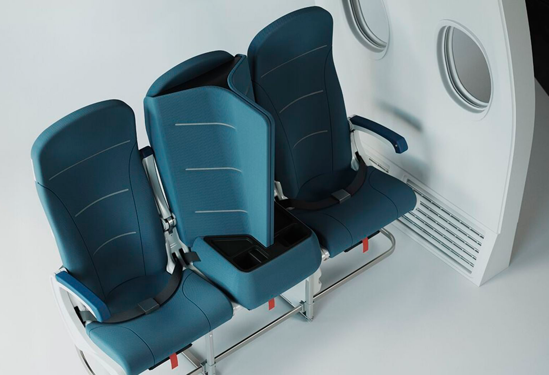 широкие кресла в самолете
