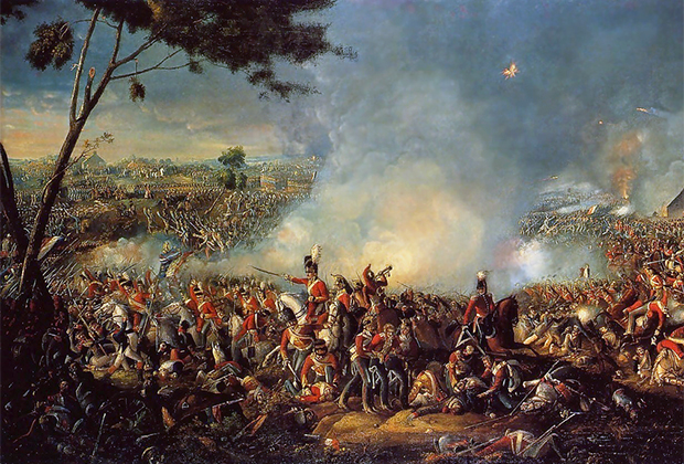 Фрагмент картины «Битва при Ватерлоо»