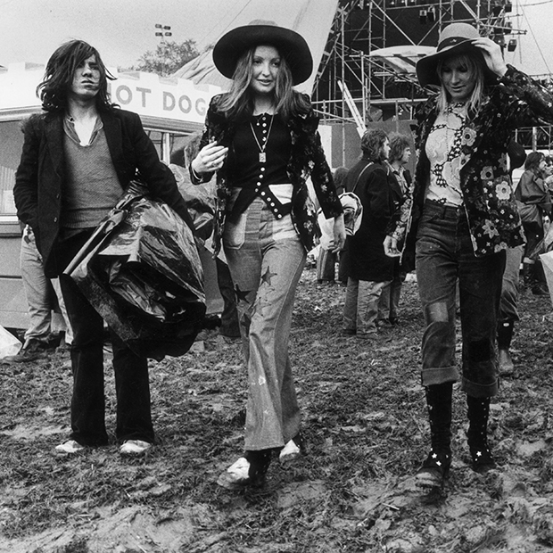 Хиппи на поп-фестивале Bardney, 1972 год
