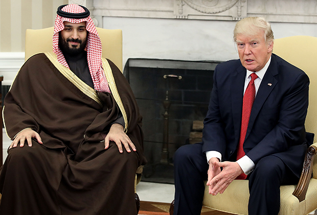 Мухаммед ибн Салман Аль Сауд и Дональд Трамп