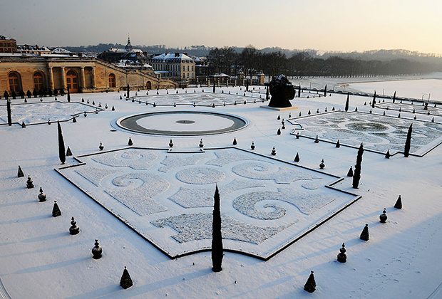 Версальский парк зимой