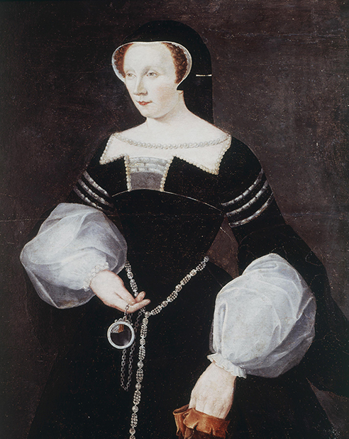 Портрет Дианы де Пуатье в траурном платье и с перчаткой, 1531 год