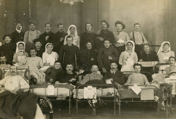 Французский госпиталь, 1917 год. Уже не так парадно