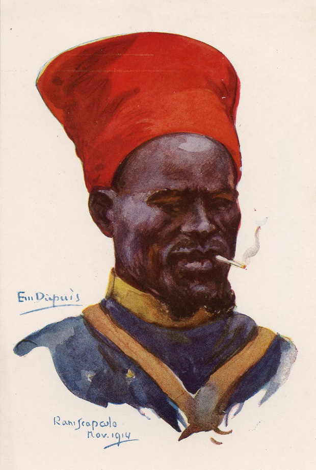 Африканский доброволец в рядах французской армии