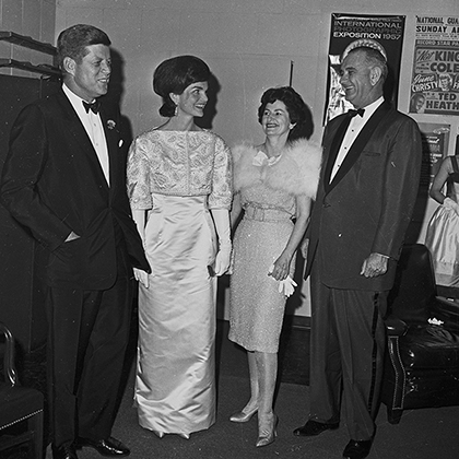 Джонсон и Кеннеди с супругами, 1962 год