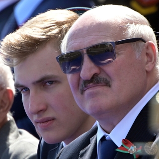 Александр Лукашенко с сыном Николаем 