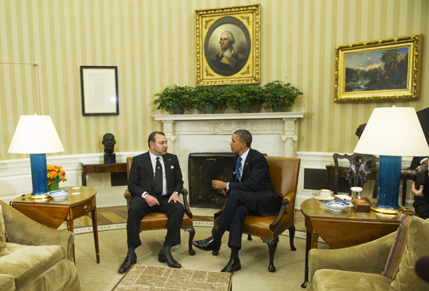 Мухаммед VI и бывший американский лидер Барак Обама, 2013 год