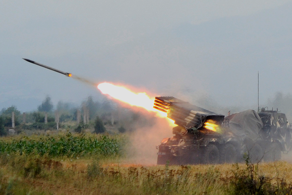 Грузинская артиллерия бьет по Цхинвалу, 8 августа